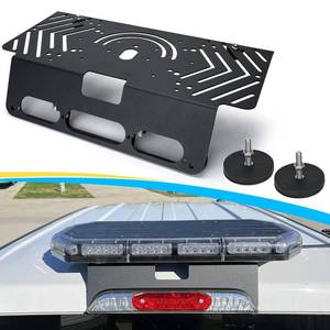 lot 19412 image: TOPOWN Metal Drill-Free Light Bar Cab Mount with Magnetic Base for Ford F-150 (2015) for Ford F-250-F-550 (2017) Fit Magnetic Light Bar &Magnetic Antenna, Support Bolt Mounting F150 Light Bar Mount