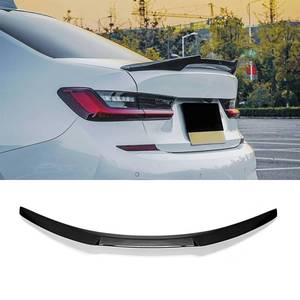 lot 19416 image: Rear Trunk Spoiler Wing Compatible with 2019-2024 BMW 3 Series G20 2020 2021 2022 330 330i 330e M340i Carbon Fiber Style