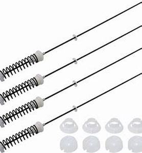 lot 19369 image: Upgraded W10780045 WTW4816FW2 NTW4516FW2 NTW4605EW0 NTW4516FW1 WTW4800BQ1 Washer Suspension Rods Kit 4 Pcs - Washer Parts for Whirlpool Kenmore Amana Suspension Rods RTW4516FW1,11020102310,W10821951