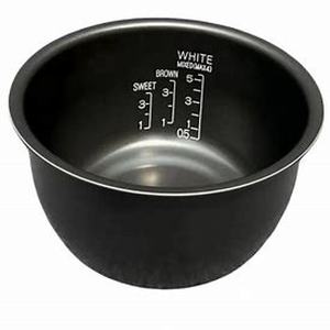 lot 19397 image: Rice Cooker Inner Pot Replacement Part - Black