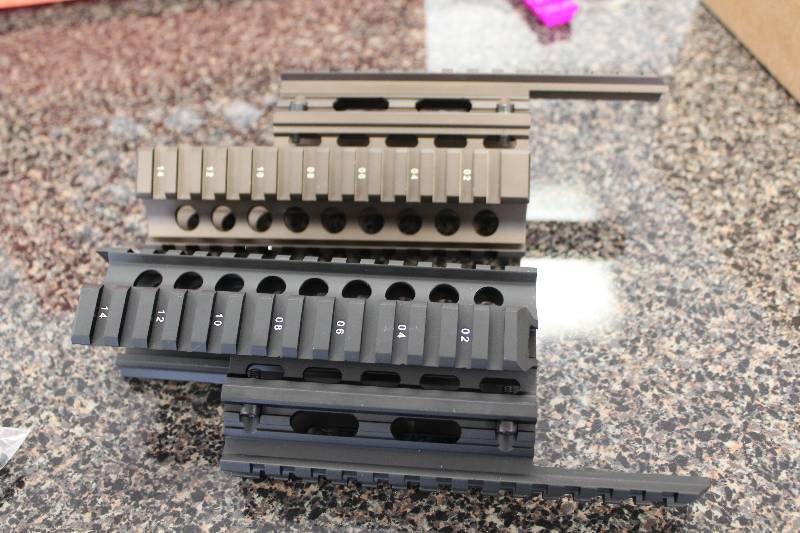 lot 2009 image: 7 AK 47 quad rails