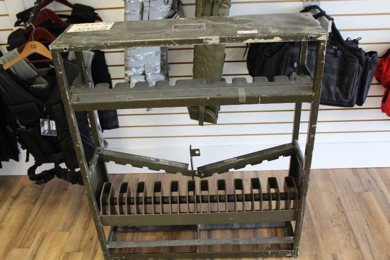 lot 2011 image: Mil Surp 12 rifle rack (lockable)