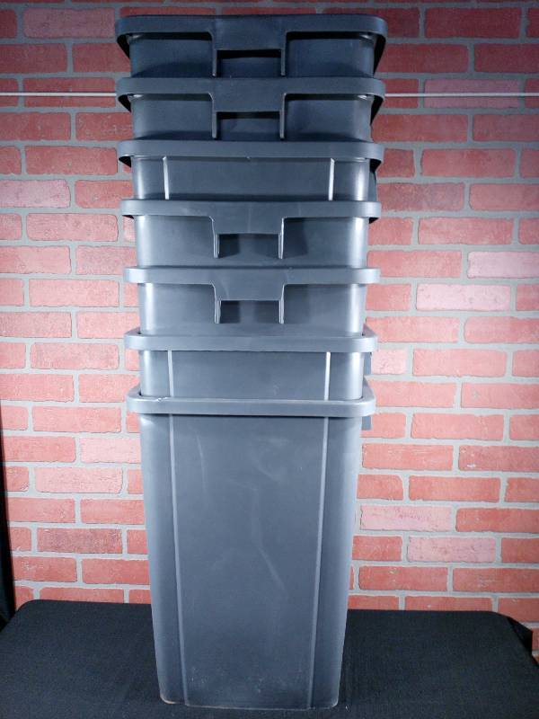 lot 24 image: Tough Guy Receptacle Base Garbage Cans 4PGR8