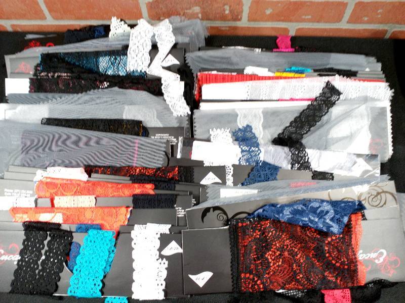lot 30 image: Lycra Lace Sample Cards