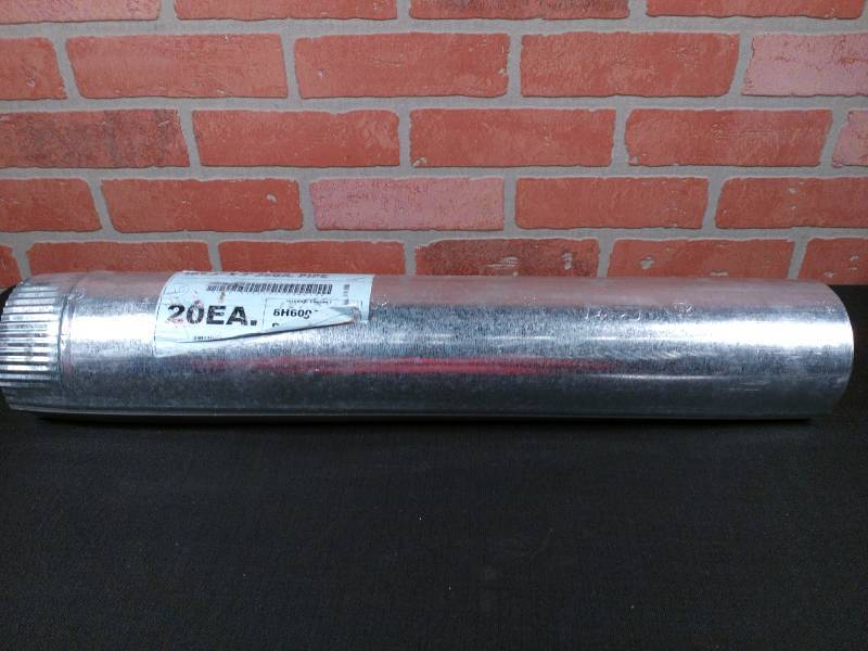 lot 32 image: Metal Duct Pipe 3 x 2 26 Gauge Round