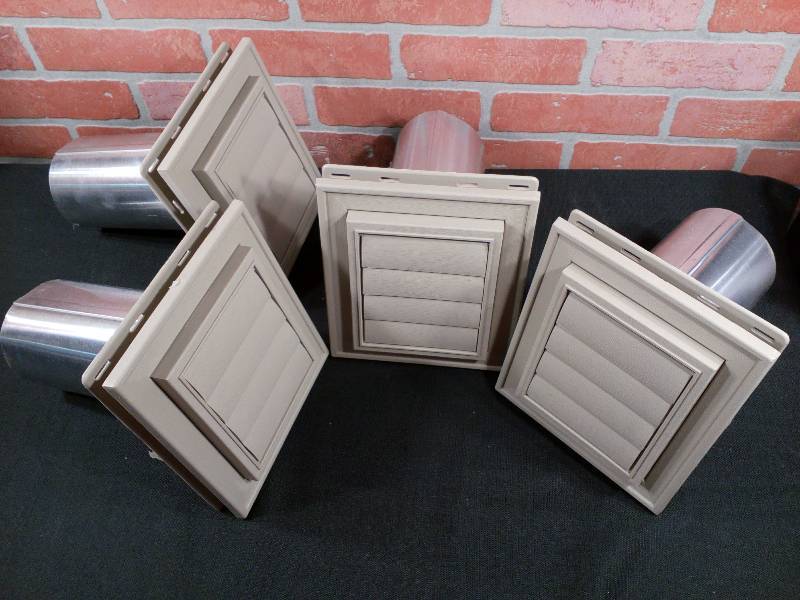 lot 51 image: Builders Edge 00030802008 Square Dryer Vent Exhaust Siding Vents