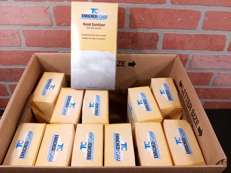 lot 58 image: TC Enriched Foam Alcohol Free Hand Sanitizer
