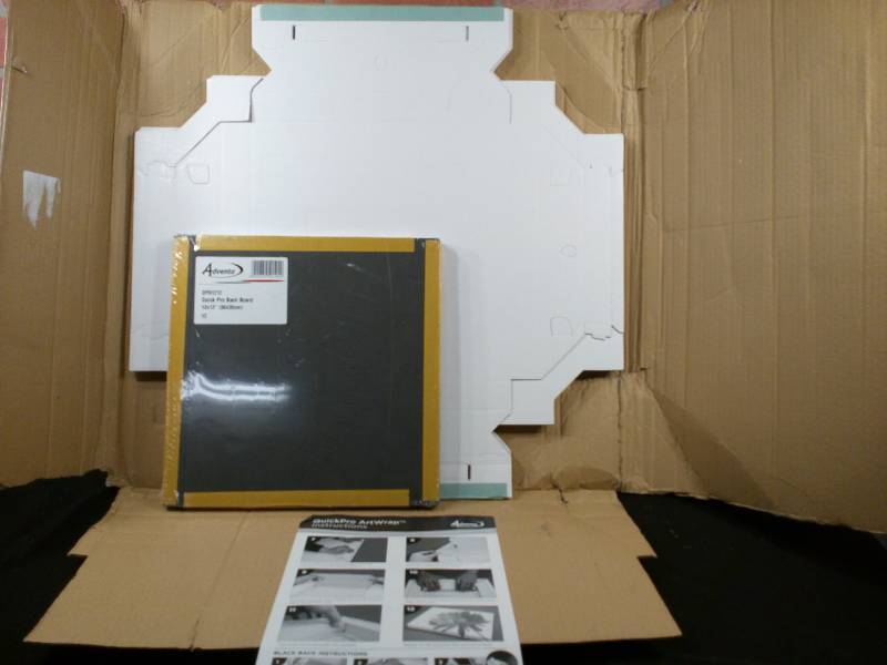 lot 59 image: Quick Pro Art Wrap Canvas Frame Black Backer Border