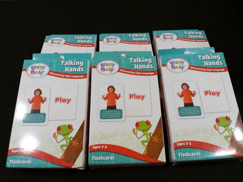 lot 109 image: Brainy Baby Talking Hands Sign Language Flashcards (Ages 2-5)