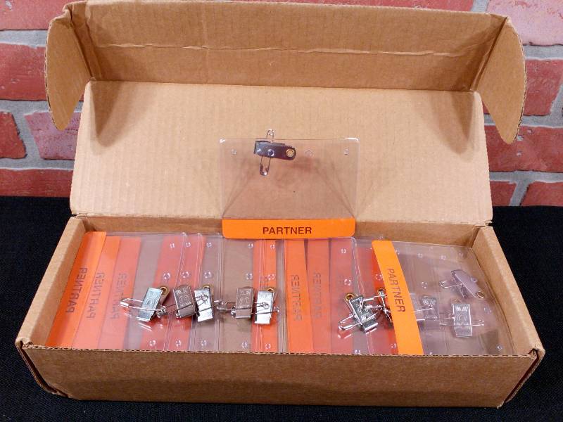 lot 143 image: Horizontal Vinyl Name Tag Holder Slot