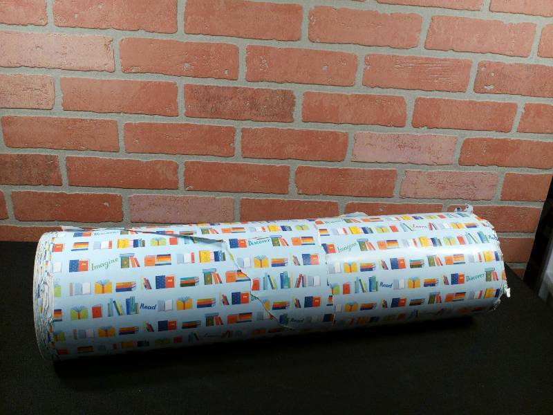 lot 151 image: Shamrock Wrapping Paper LibraryBook Themed Wrapping Paper