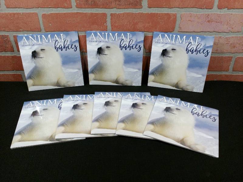lot 160 image: Animal Babies 16-Month 2018 Mini Wall Calendars