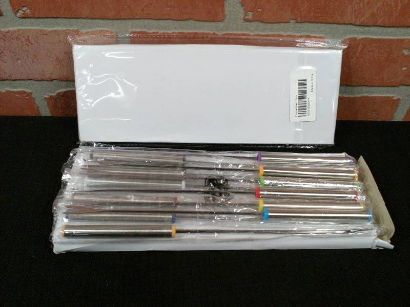 lot 165 image: Color Coded Stainless Steel Cheese Fondue Forks