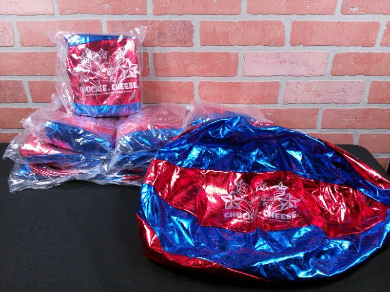 lot 186 image: Chuck E Cheese Metallic 16 Inflatable Basketballs