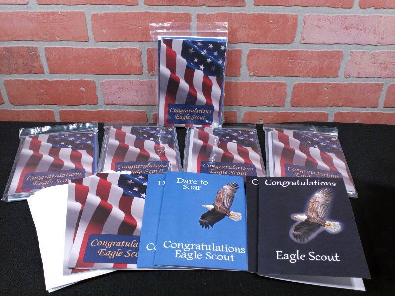 lot 197 image: Eagle Scout Congratulations Cards