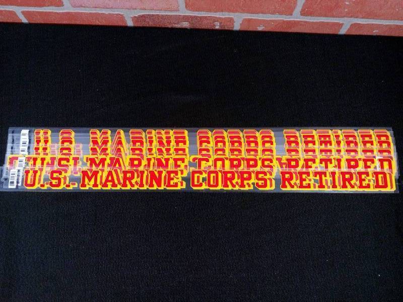 lot 208 image: U.S. Marine Corps Retired Window Strips D20-MB
