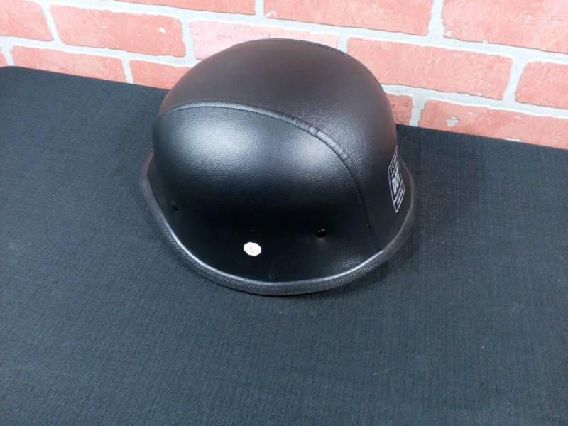 lot 249 image: TCMT Dot Adult German Style Gloss Half Helmet for Motorcycle Chopper Cruiser