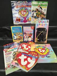 lot 106 image: Vintage TY Beanie Babies Collectors Lot - Magazines, Calendars, Value Guides 1999