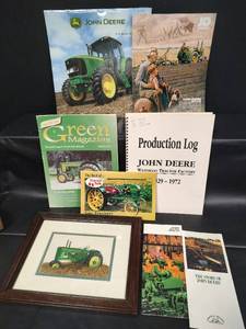 lot 125 image: John Deere Literature Collection - Calendar, Magazines, Production Log & Art
