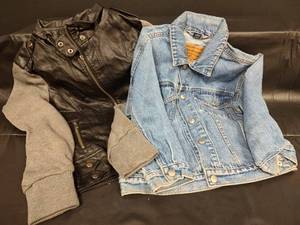 lot 129 image: OshKosh Denim Jacket & Zalma Leather Jacket