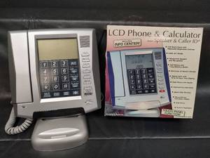 lot 167 image: NIB LCD Touch Panel Phone Calculator Info Center with Caller ID and Speaker