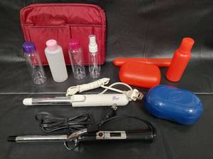 lot 178 image: Curling Irons and Travel Organizer Accessories