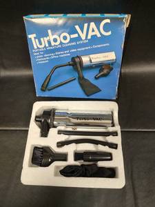 lot 206 image: Turbo-VAC Portable Miniature Cleaning System with Attachments
