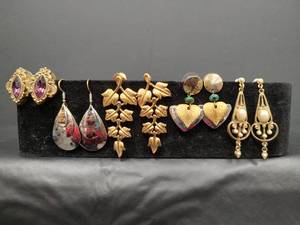 lot 222 image: Pierced Earring Collection - Goldtone and Goldtone & Silvertone