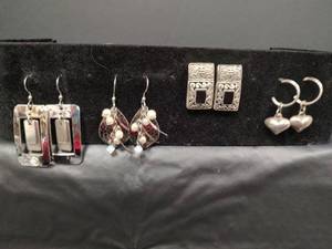 lot 229 image: Silver Earring Collection