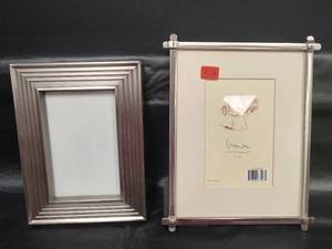 lot 237 image: Silver Picture Frames, 4 x 6 and 6 12 x 8 12