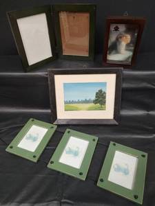 lot 239 image: Watercolor Painting, 5x7 Shadow Box, Hanging Frames and more