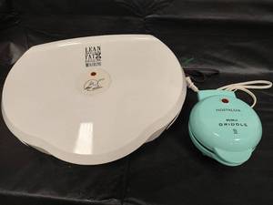 lot 280 image: George Foreman Grill and Nostalgia Mini Waffle Maker