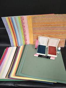 lot 286 image: Scrapbooking Supplies - Cardstock, Ink Pads, Markers and More