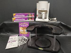 lot 301 image: Stow-n-Spin Lazy Susan, Mr Coffee and Microcrisp Wrap