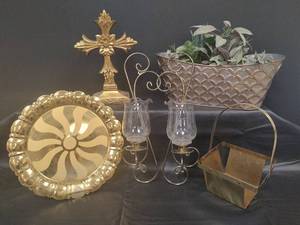lot 349 image: Decorative Gold-tone Home Accent Collection