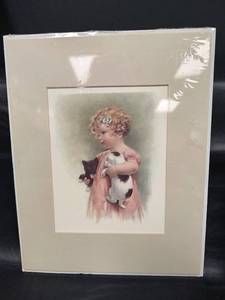 lot 369 image: Matted Victorian Style Art Prints