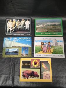 lot 495 image: Vintage Kansas Postcard Collection - Hutchinson Space Center & Landmarks, Wizard of Oz and More