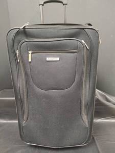 lot 509 image: Protege Black Rolling Luggage Suitcase with Telescoping Handle and Two Travelbags