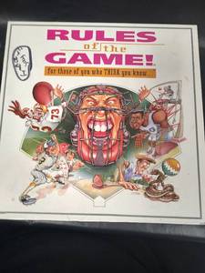 lot 567 image: Rules of the Game Sports Trivia Card Game- Sports Trivia About Golf, Baseball, Basketball and Football