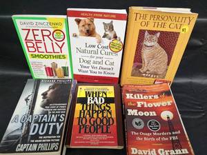 lot 611 image: Mixed Book Collection - Self Help, True Crime, and Fiction Titles