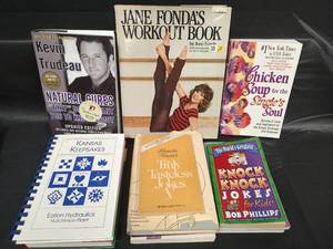 lot 613 image: Mixed Book Collection - Self Help, Fitness, and Humor Books