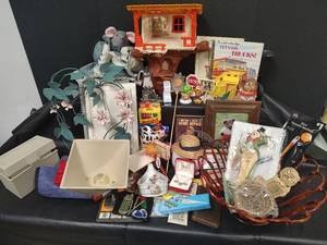 lot 615 image: Large Mixed Lot - Digital Thermometer, Childrens Cassettes, Toys and More