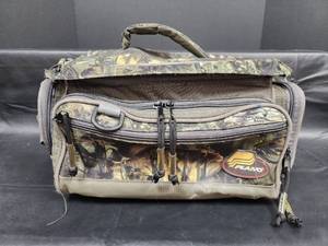 lot 85 image: Plano Fishing Tackle Bag with Storage Boxes Camouflage Pattern