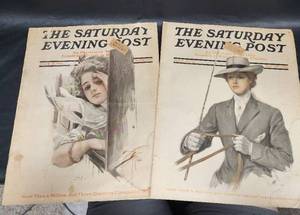 lot 86 image: The Saturday Evening Post Magazine July 1911 Issues - Harrison Fisher Cover Art