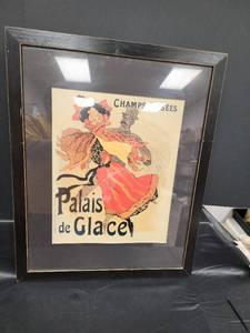 lot 88 image: Framed French Art Poster Palais de Glace Champs-Elysees