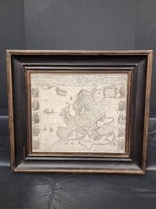 lot 93 image: Willem Blaeu Europa Map, 17th Century Cartographic Print