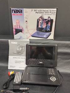 lot 11 image: Naxa NPD-703 7-inch Portable DVD Player with USBCard Input Powers On