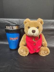 lot 33 image: Little Debbie Promotional Teddy Bear and Travel Mug Set