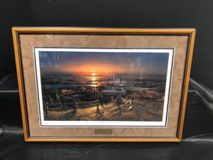 lot 634 image: Terry Redlin Framed Print Best Friends #12437