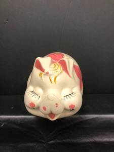 lot 643 image: Vintage Ceramic Early 1900s Piggy Bank Unmarked